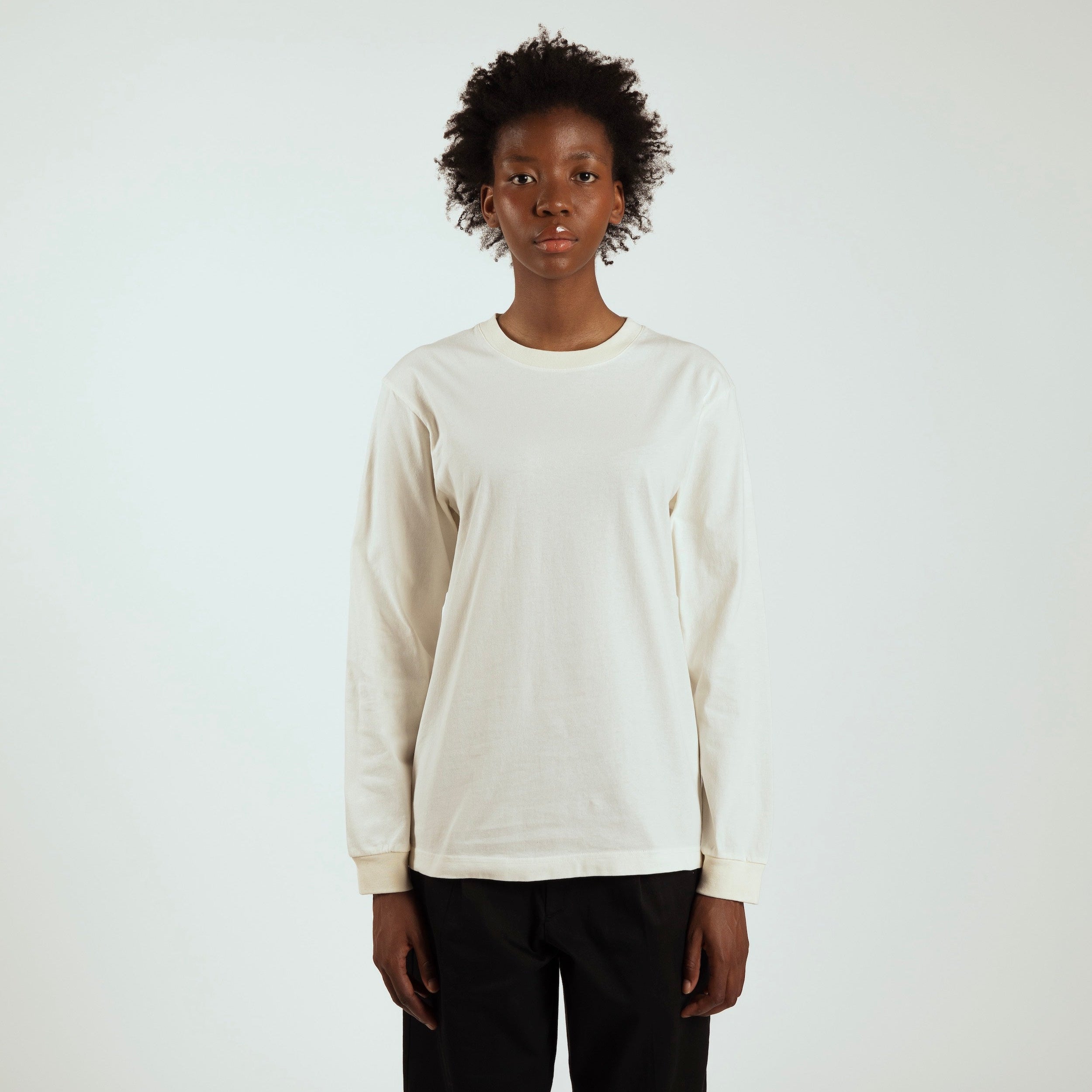 Long sleeve blank t-shirt from ArchesGlobal.co, made in Europe.