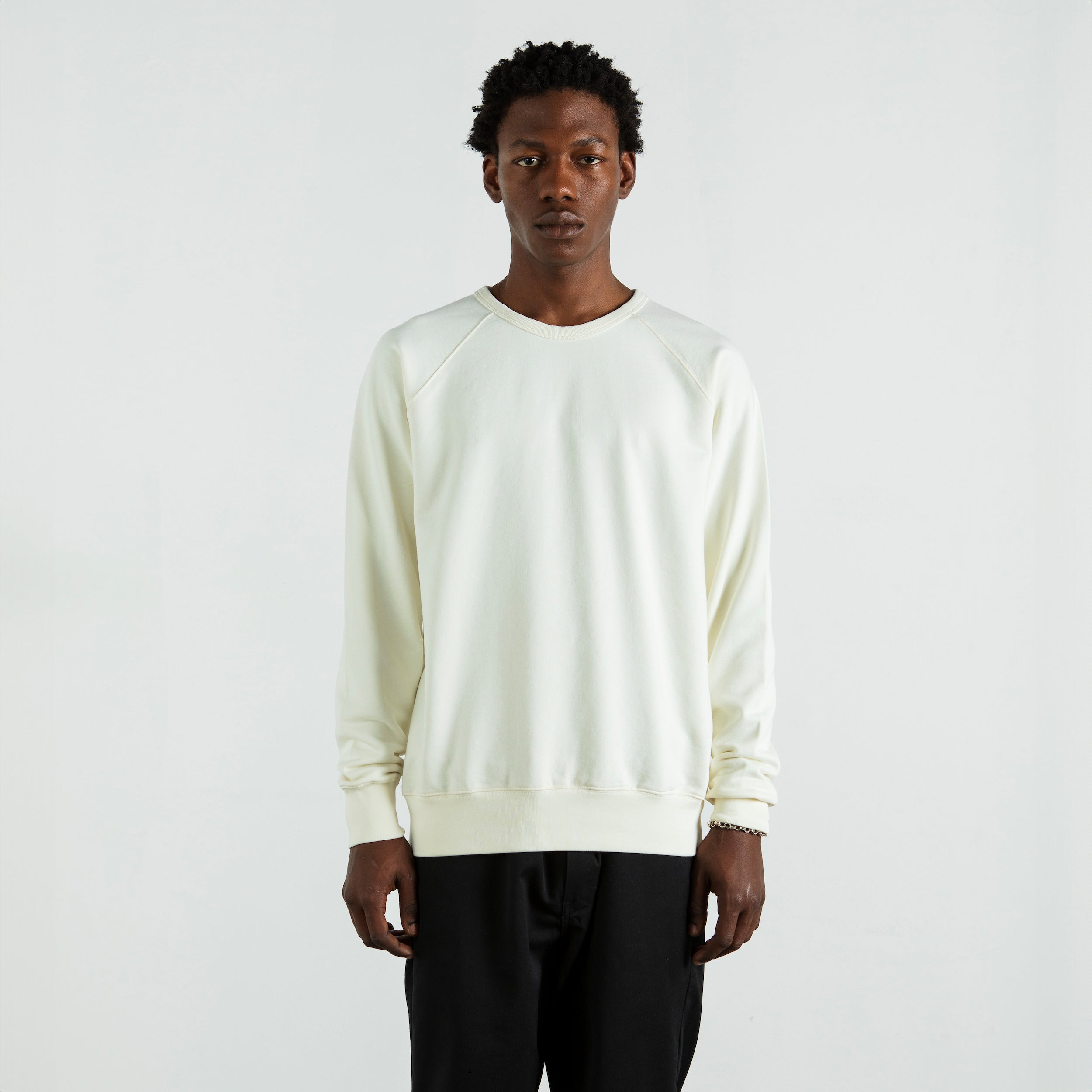 Terry Raglan Crewneck by ArchesGlobal.co, heavyweight luxury blank made in Portugal.