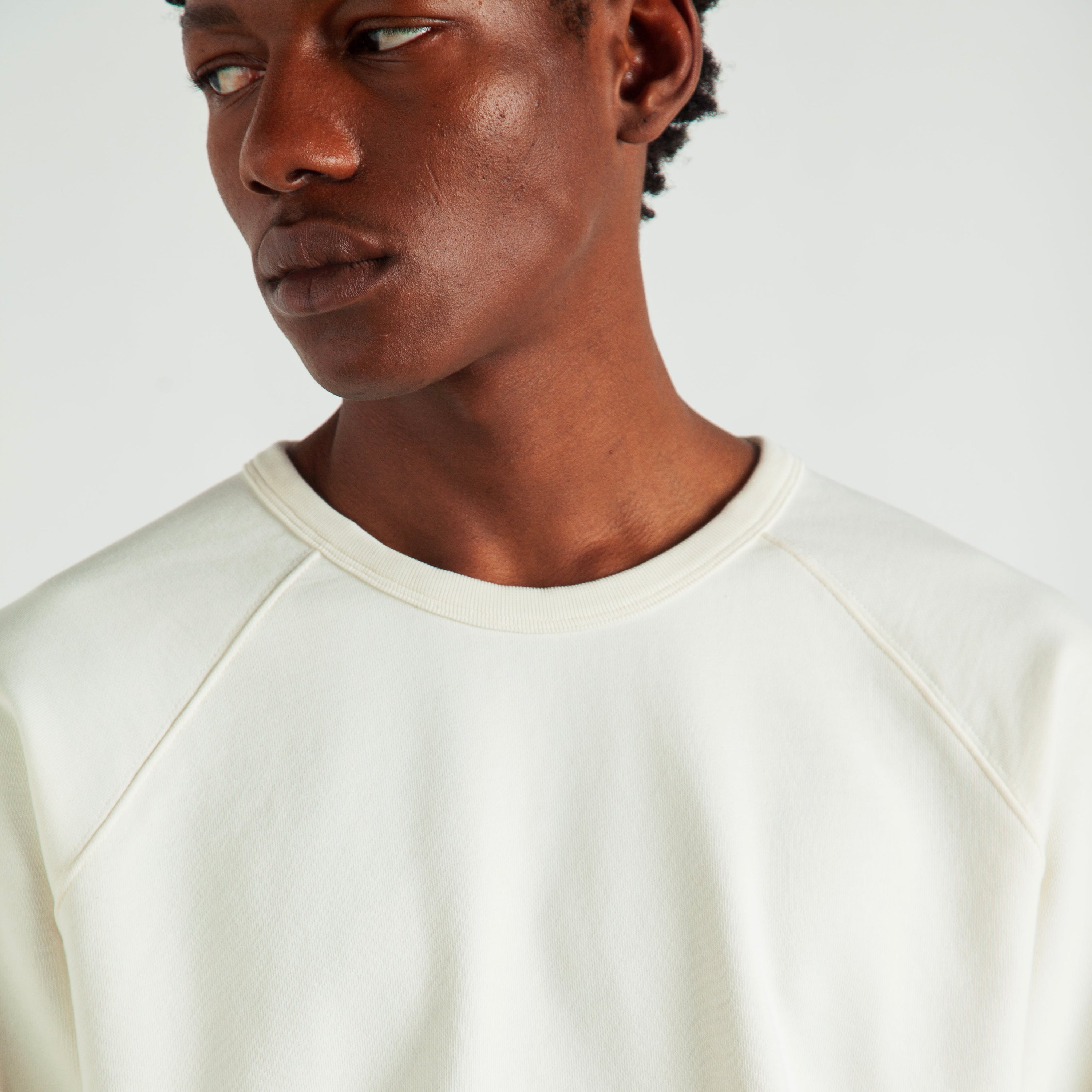  Terry Raglan Crewneck by ArchesGlobal.co, heavyweight luxury blank made in Portugal.