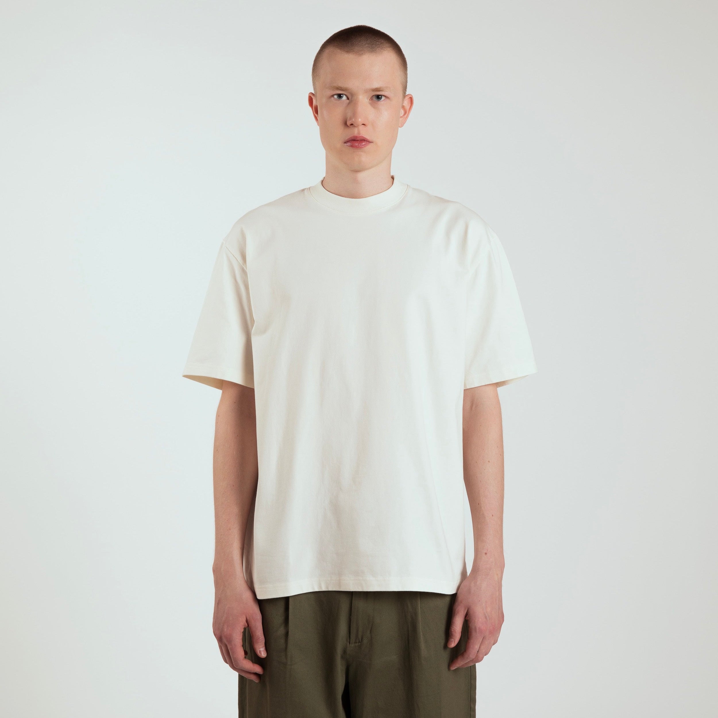 Oversized heavyweight blank t-shirt from ArchesGlobal.co, made in Portugal.